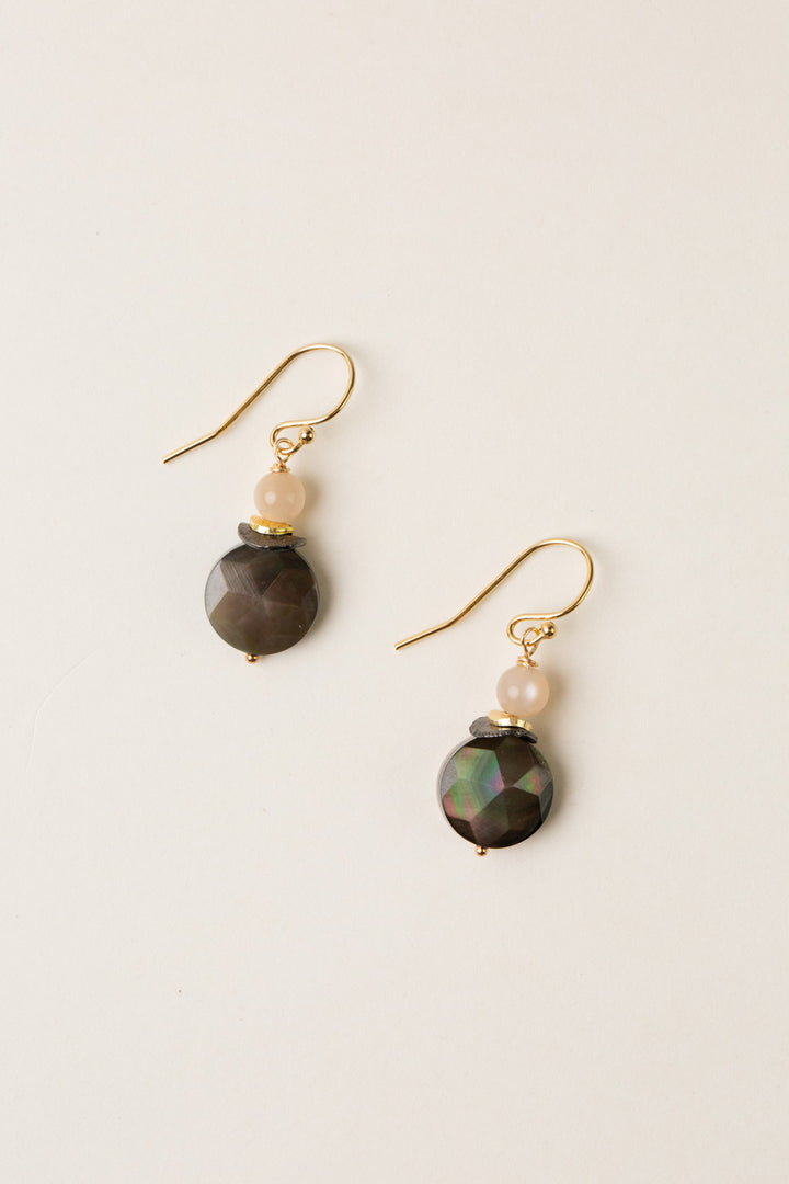Alchemy Black Lip Shell Simple Earrings
