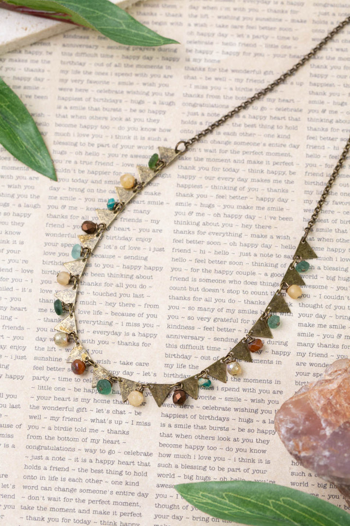 Atlas 16-18" Czech Glass, Roman Glass Simple Necklace