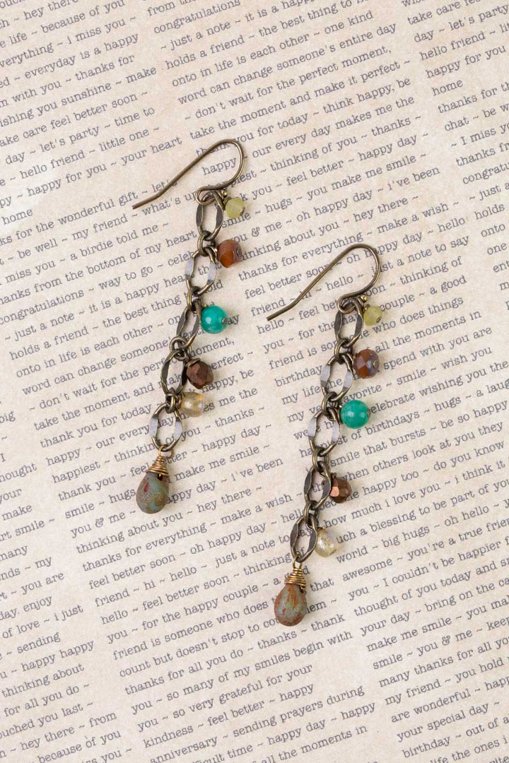 Atlas Czech Glass Dangle Earrings