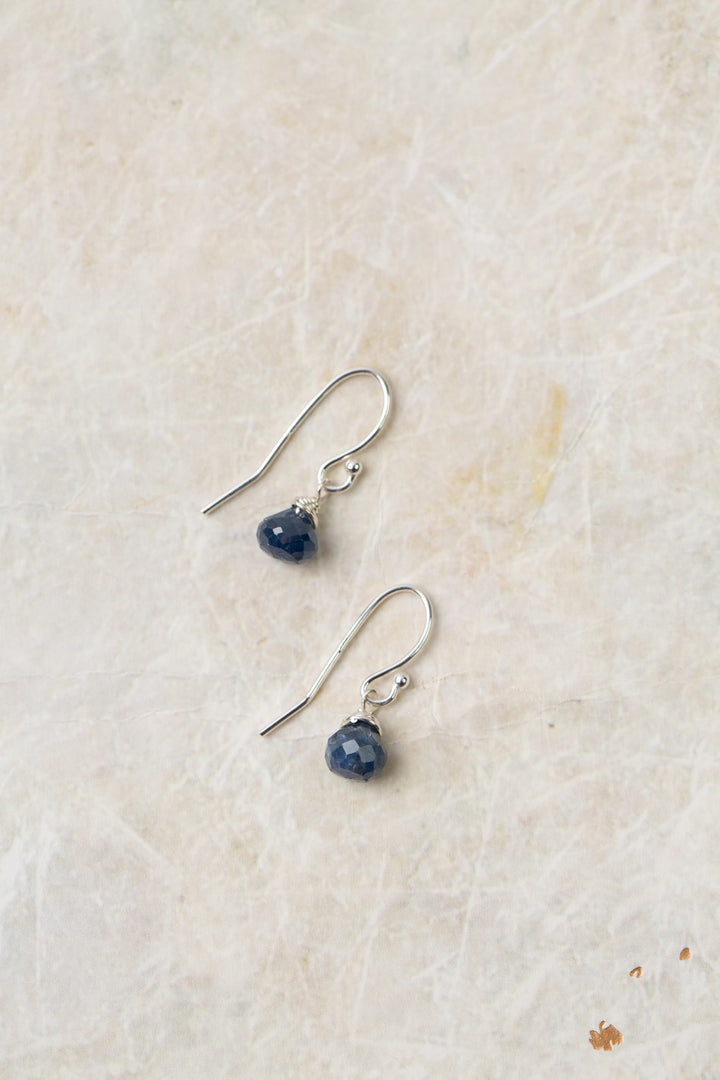 Birth Flower September Sapphire Earrings