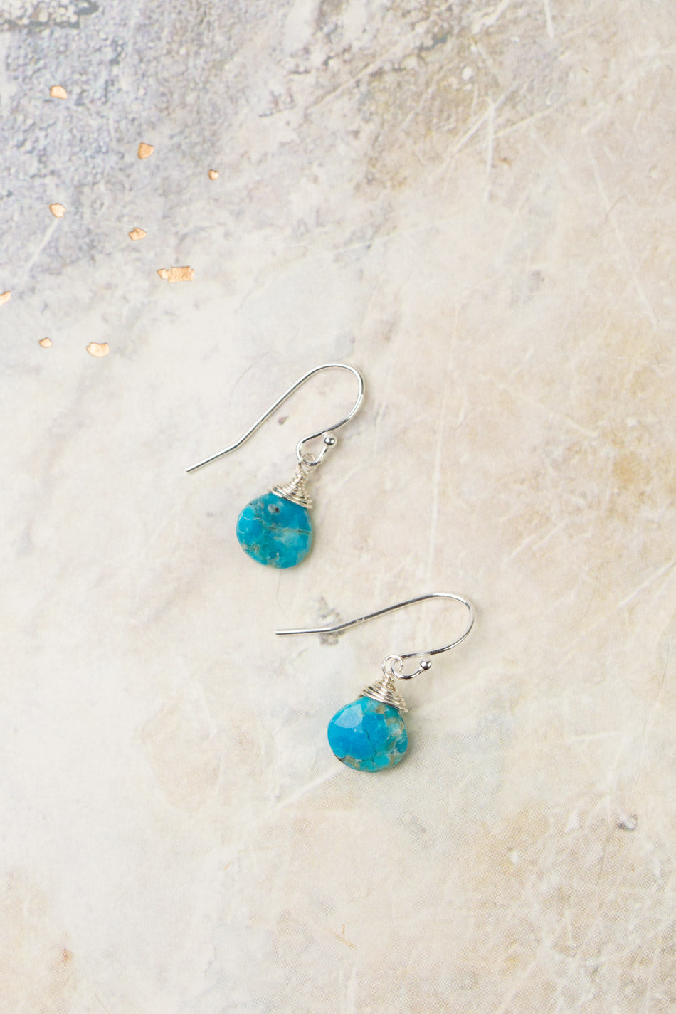 Birthstone December Turquoise Earrings