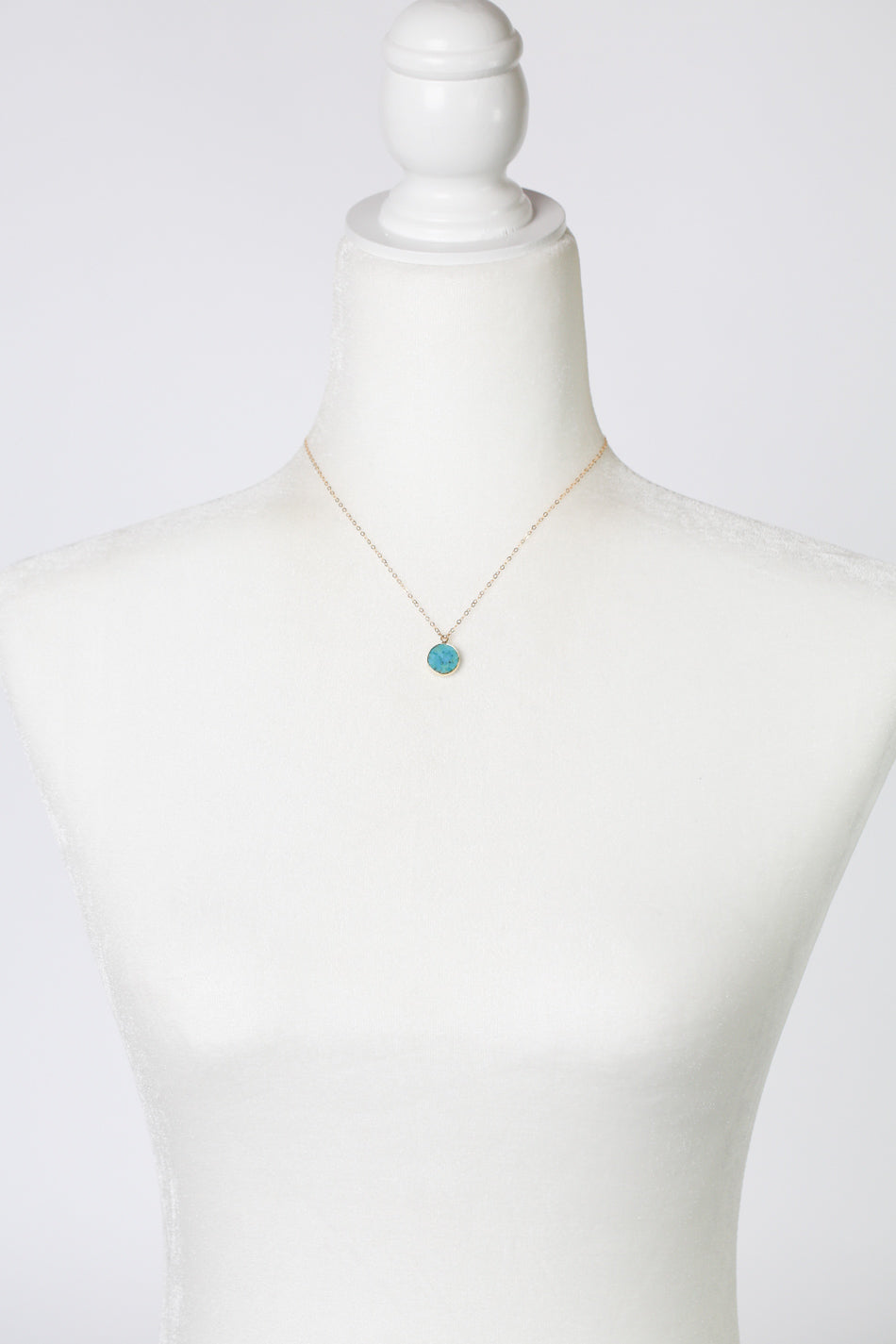 Cabo 15-17" Turquoise Simple Necklace