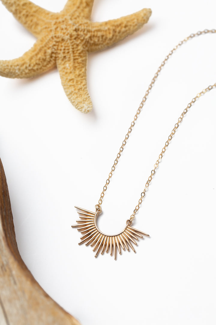 Sentiments 16.5-18.5" Sunburst Simple Necklace