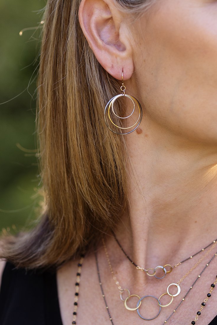 Creating Connections Mixed Metal Earrings