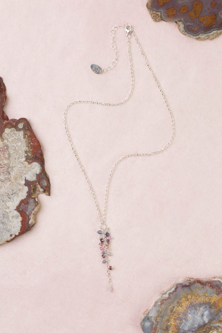 Celestial 16-18" Spinel Cluster Necklace
