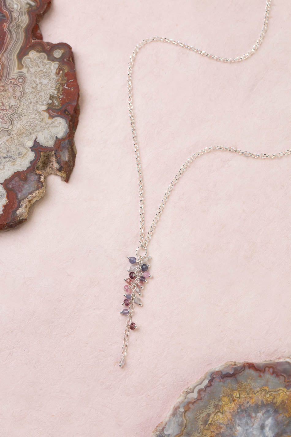 Celestial 16-18" Spinel Cluster Necklace