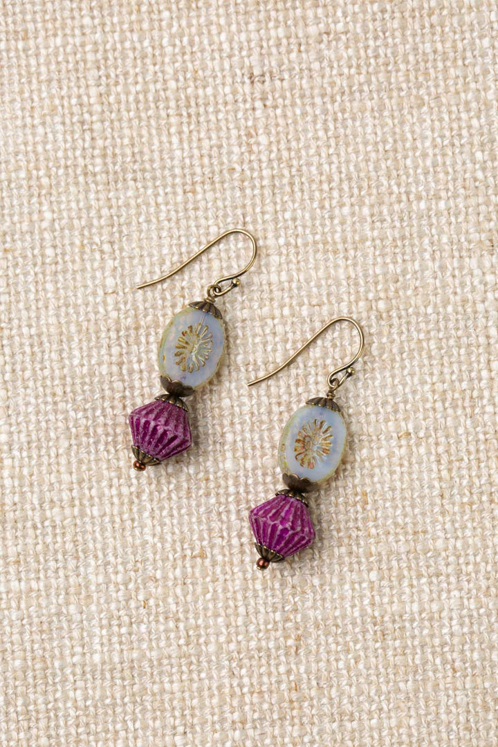 Czech Glass Dangle Earrings