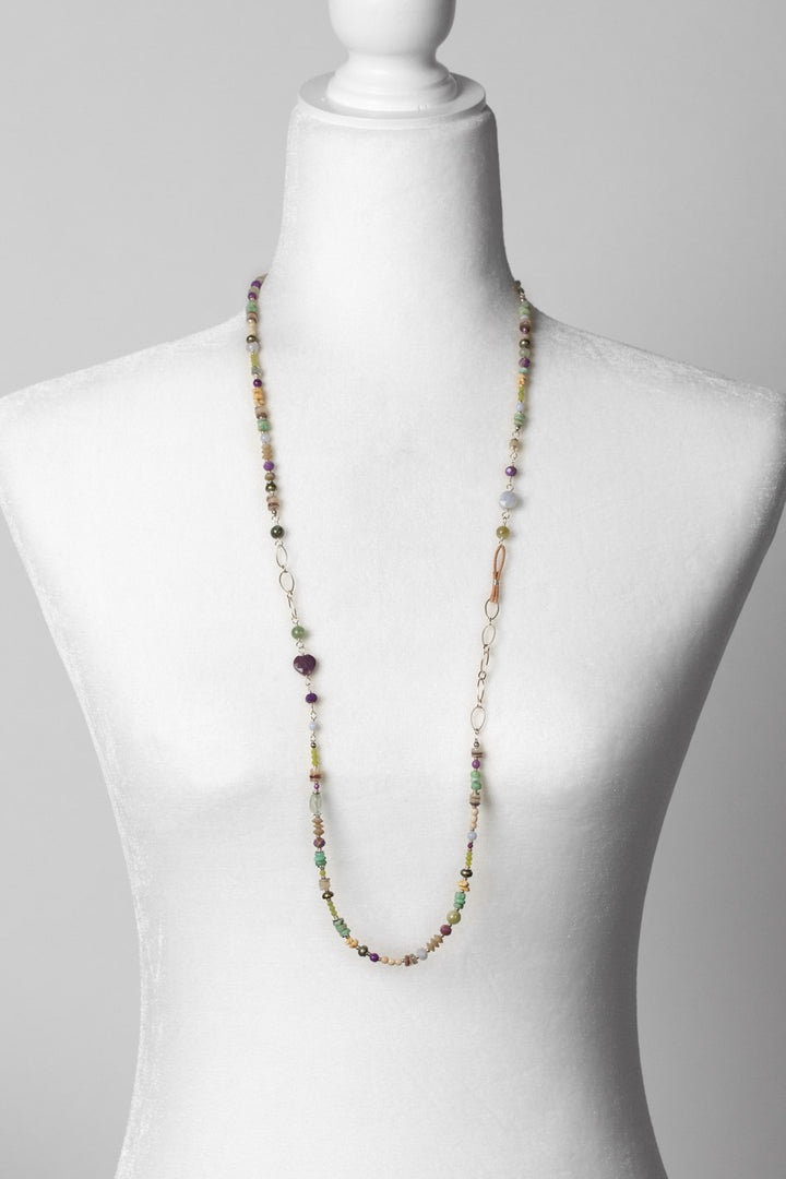 Cave Spring 35-37" Collage Necklace