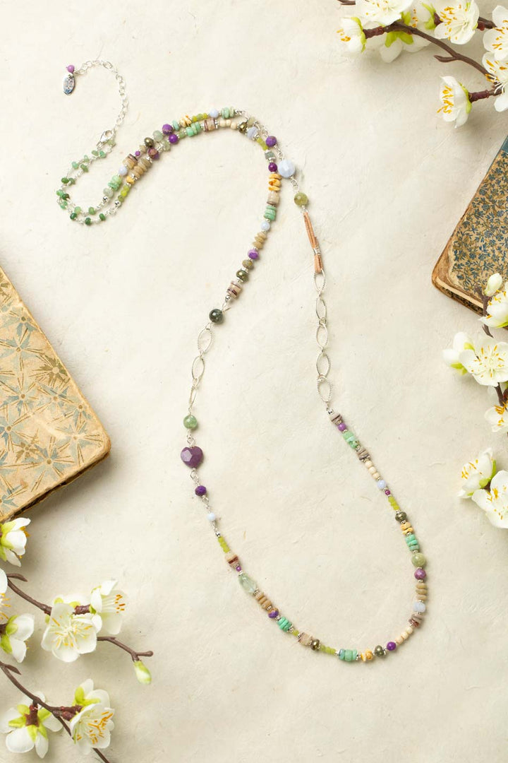 Cave Spring 35-37" Collage Necklace