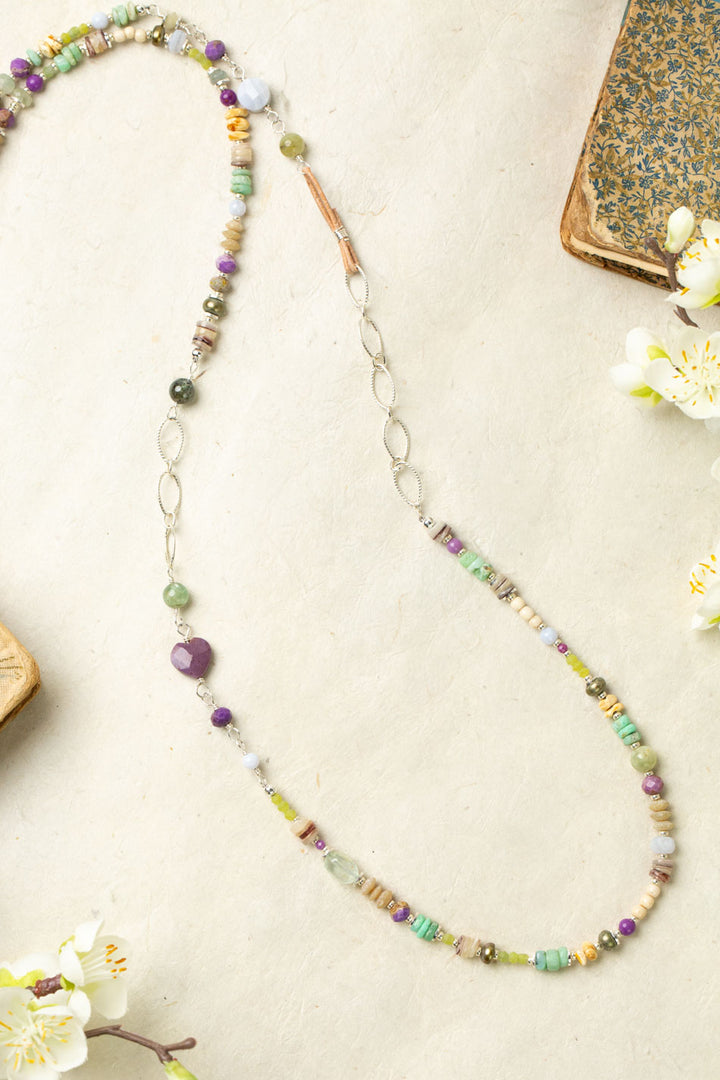 Cave Spring 35-37" Collage Necklace
