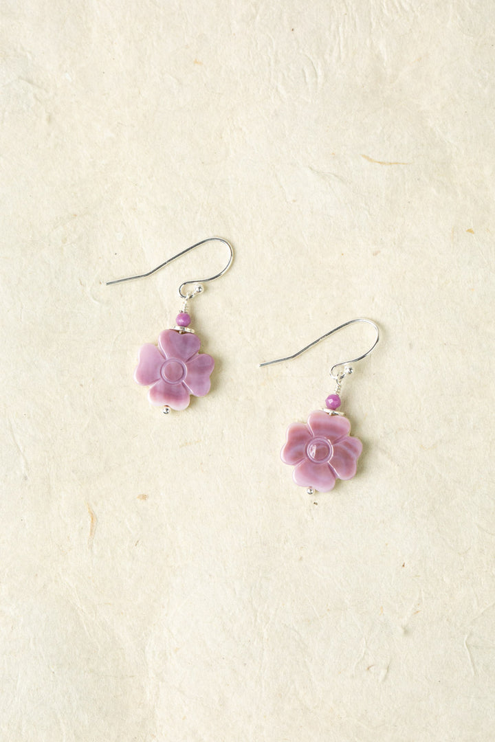 Cave Spring Wampum Cluster Earrings