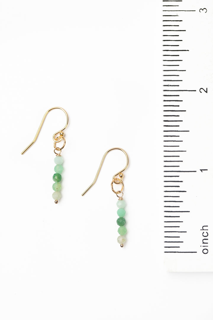 Hope Chrysoprase Simple Earrings