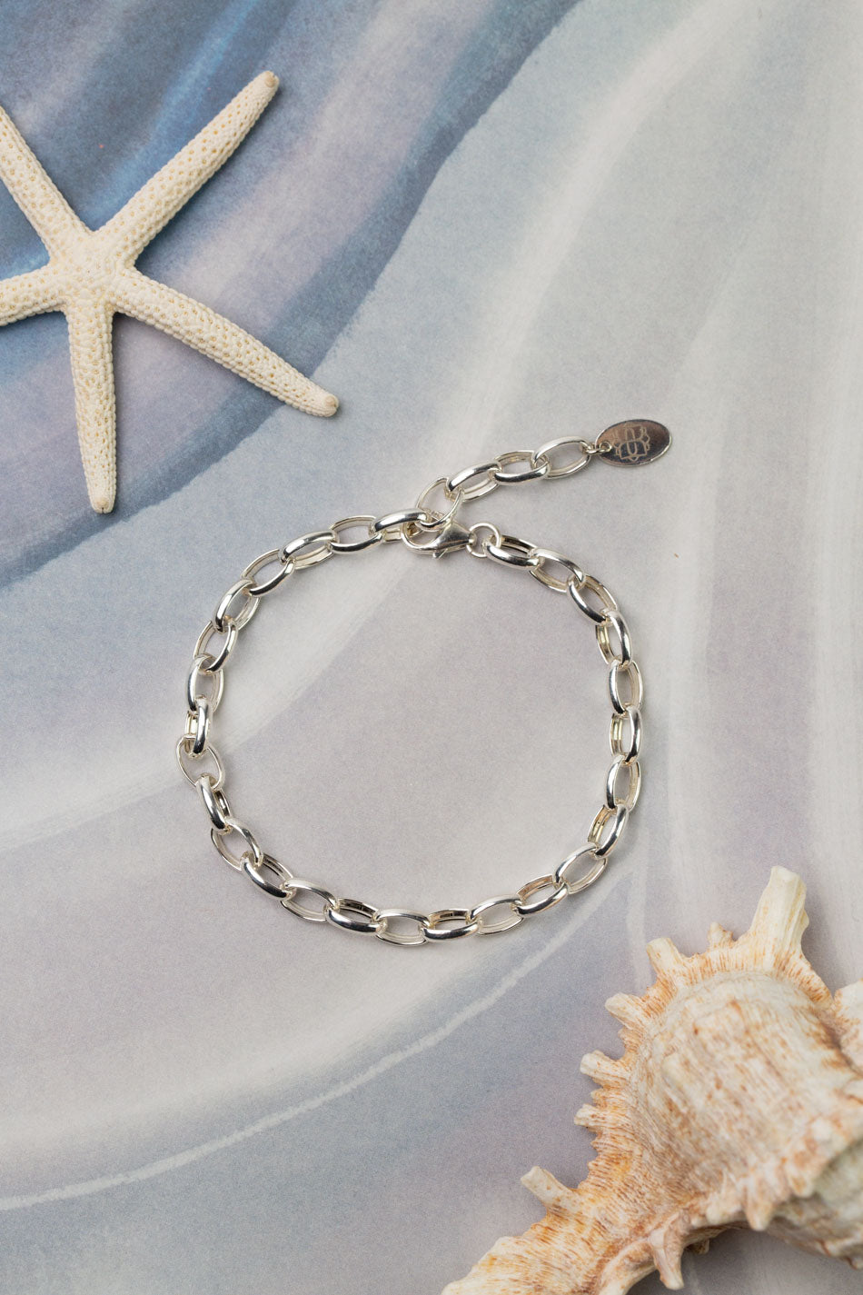 Mystic 8" Sterling Silver Chain Simple Bracelet