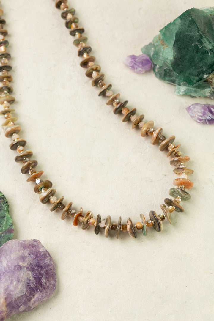 Mystic 26-28" Abalone Statement Necklace