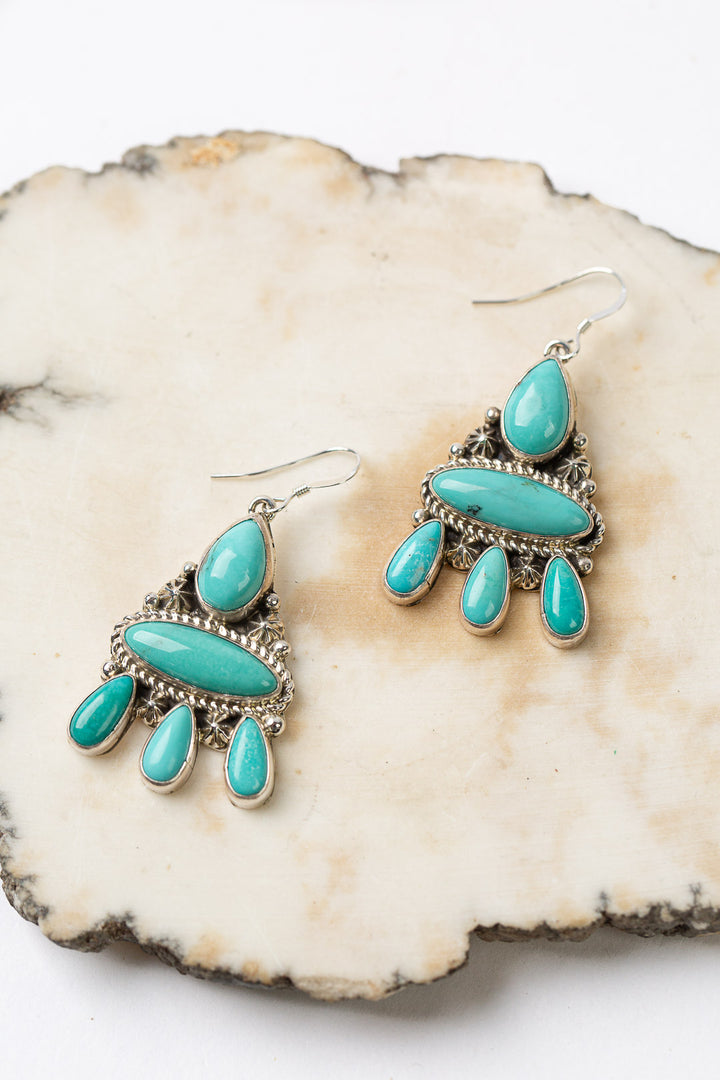 Handcrafted Native American Turquoise Earrings