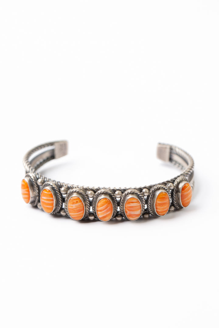 Sheila Tso 6" Spiny Oyster Statement Bracelet