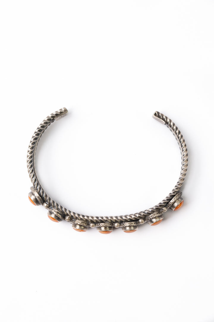 Sheila Tso 6" Spiny Oyster Statement Bracelet