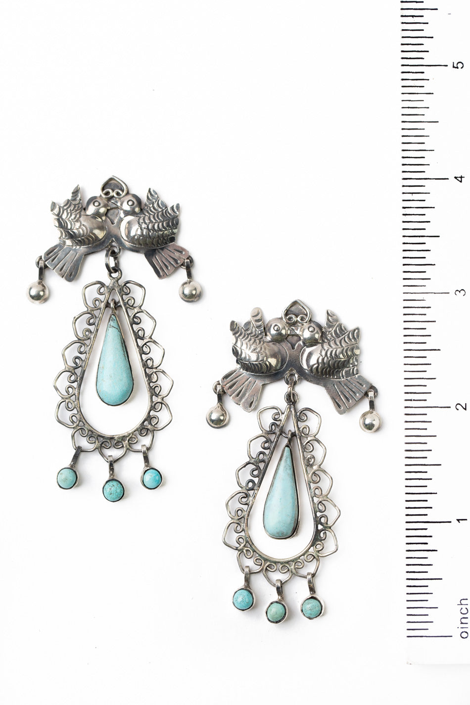 Federico Sleeping Beauty Turquoise Statement Earrings