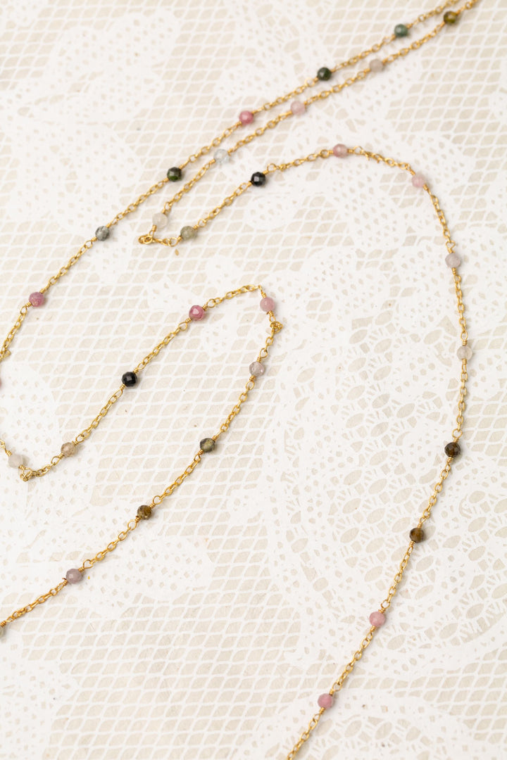 One Of A Kind 37-39" Faceted Tourmaline Simple Necklace