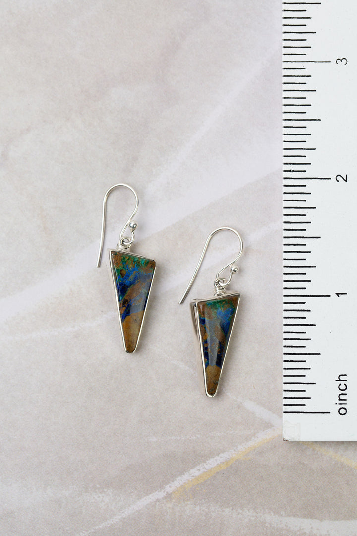 One Of A Kind Pietersite Triangle Statement Earrings