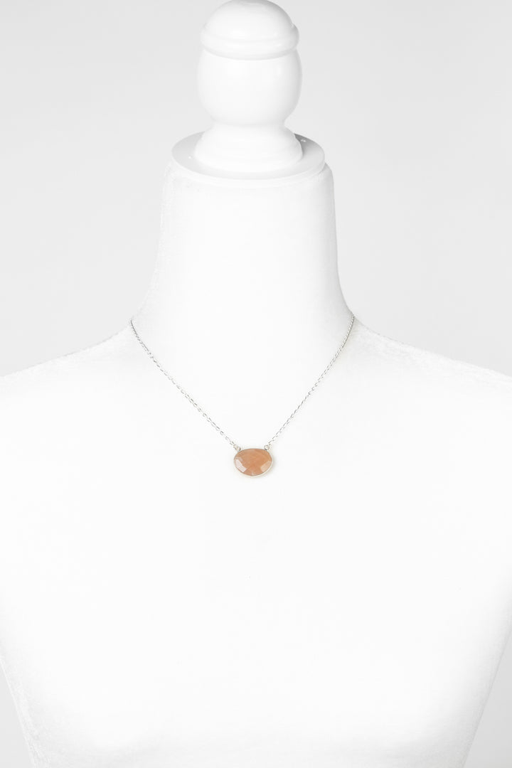 One Of A Kind 15.75-17.75" Moonstone Simple Necklace