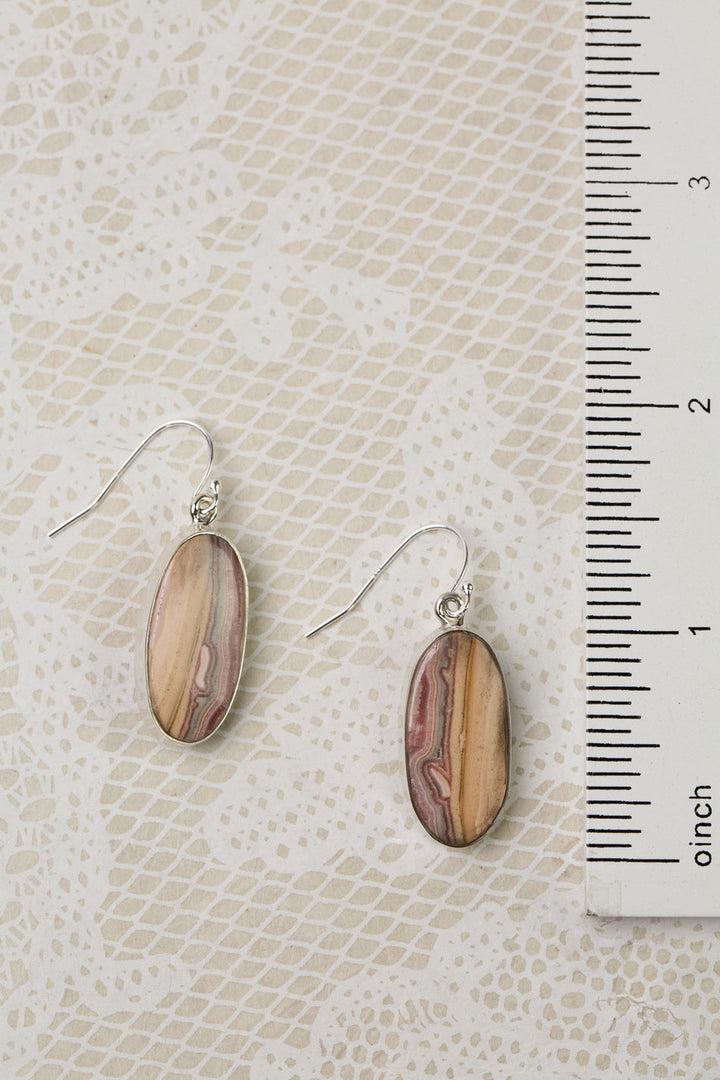 One Of A Kind Oval Crazy Lace Agate Statement Earrings