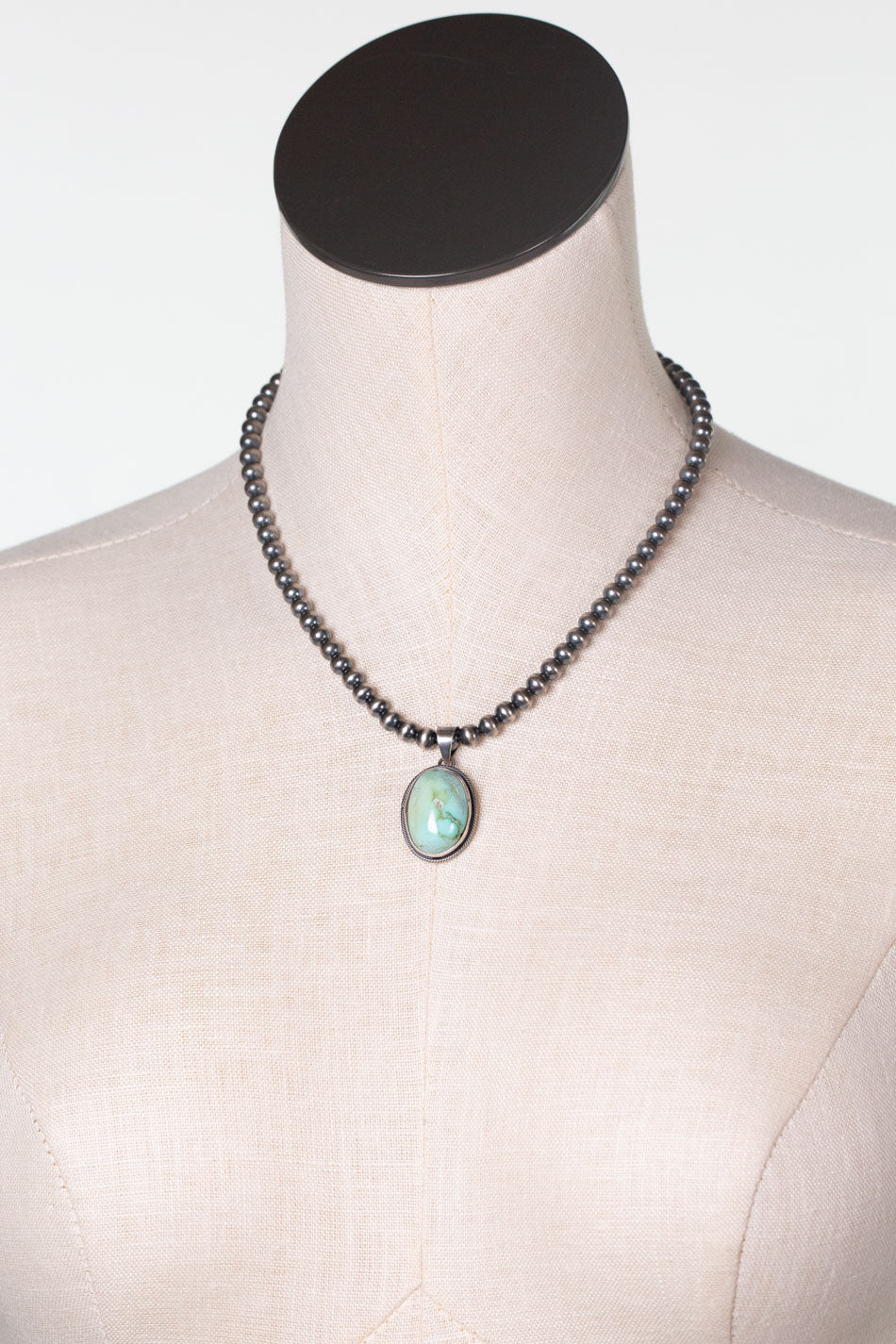 Scott Skeets 18" Thunder Mountain Turquoise Statement Necklace