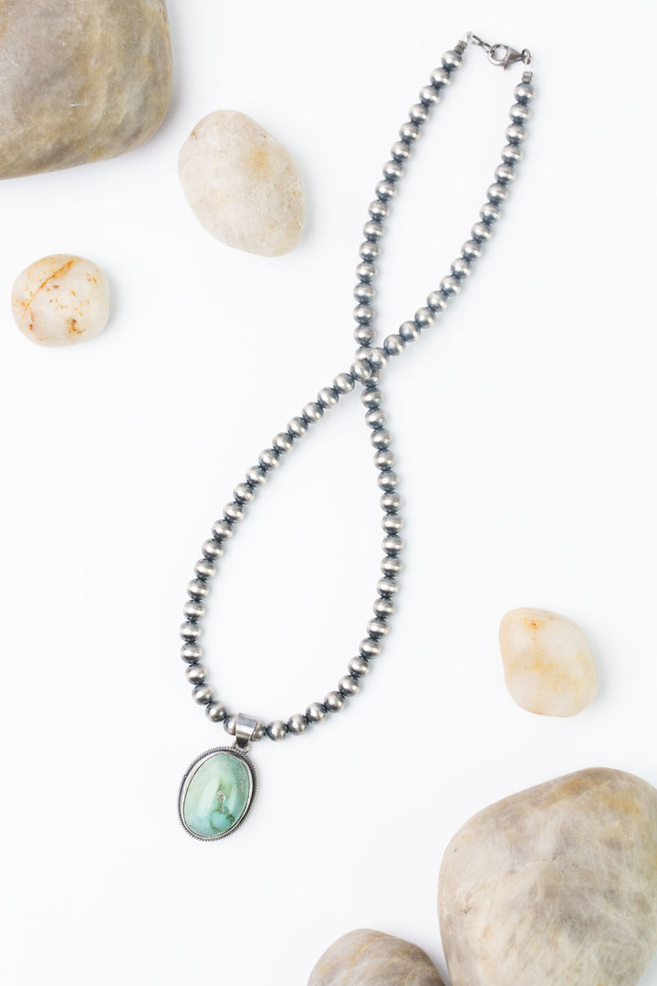 Scott Skeets 18" Thunder Mountain Turquoise Statement Necklace