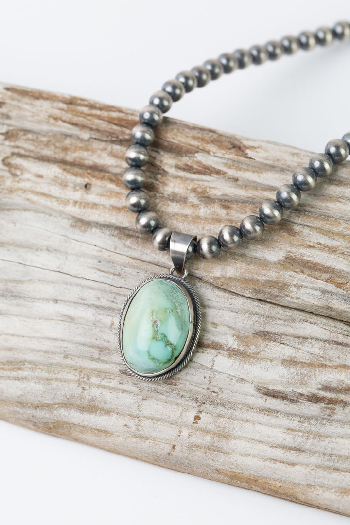 Scott Skeets 18" Thunder Mountain Turquoise Statement Necklace