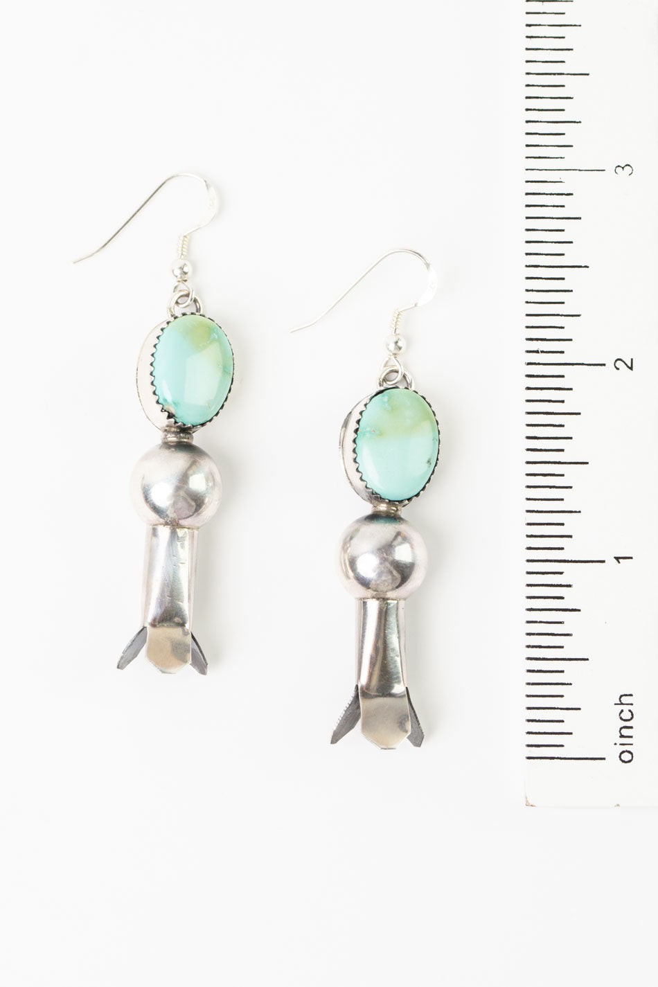 Tia Long Turquoise Statement Earrings