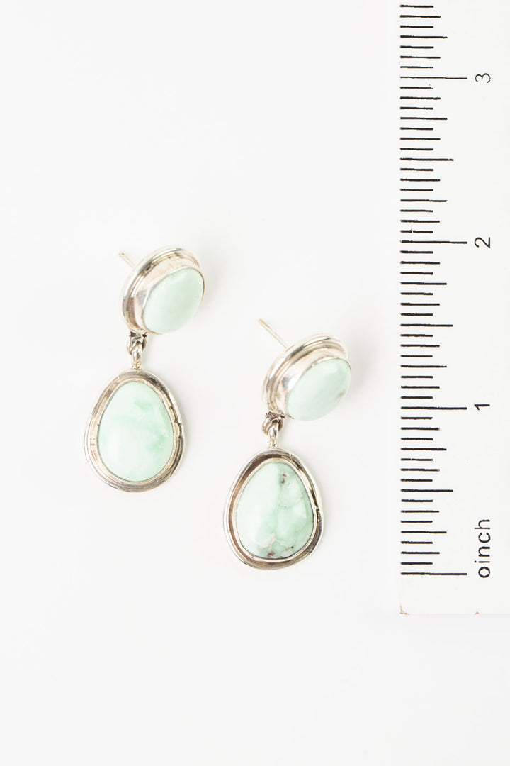 Native American Turquoise Statement Earrings