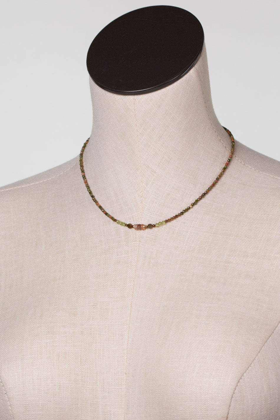 Dominion 15.5-17.5" Unikite And Moonstone Simple Necklace