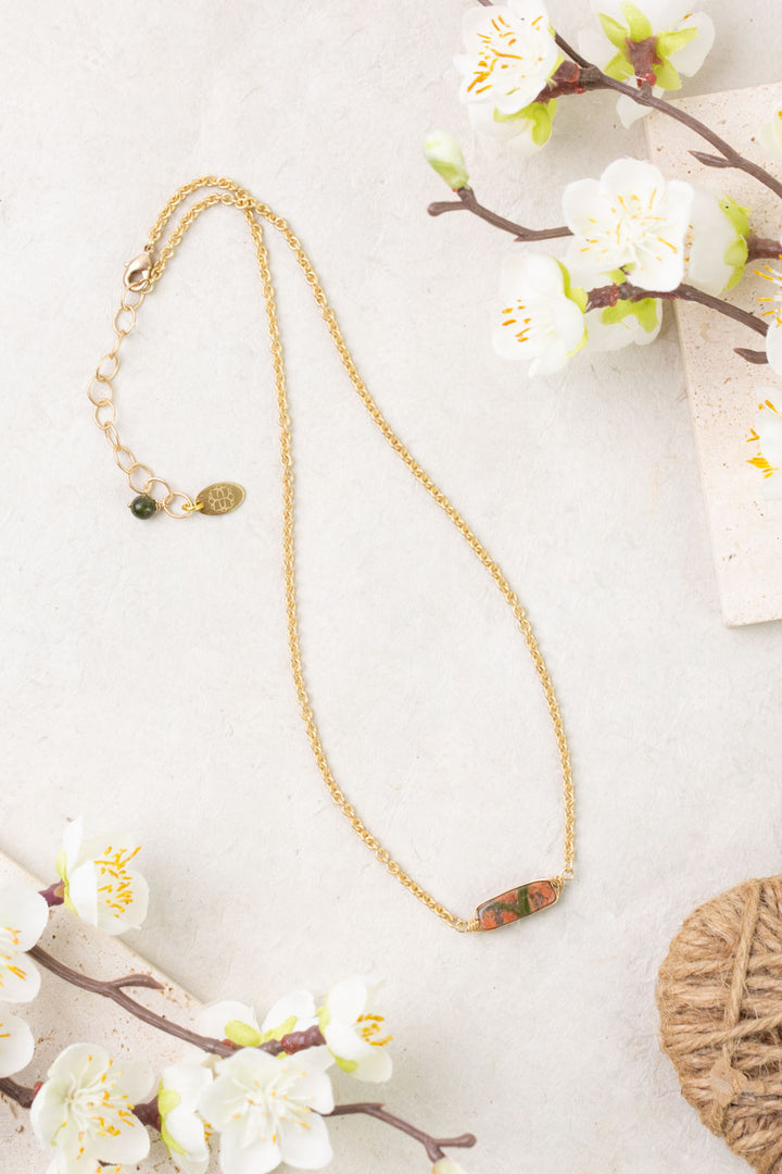 Dominion Unakite Simple Necklace