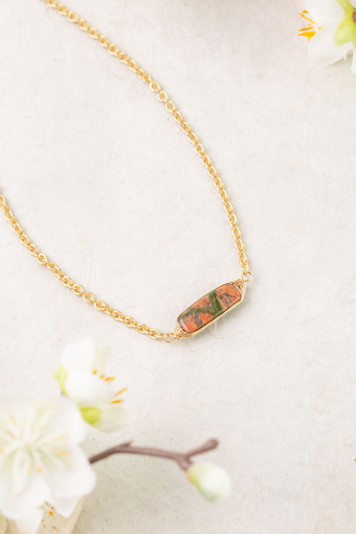 Dominion Unakite Simple Necklace