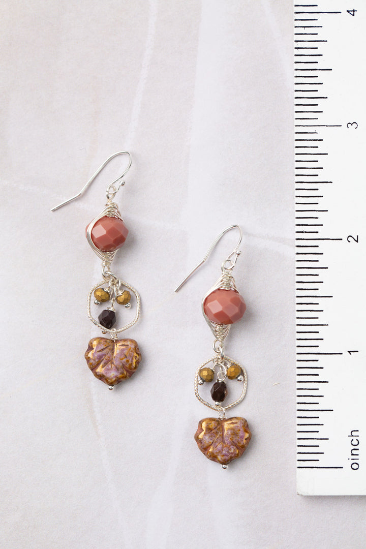 Promise Czech Glass With Crystal Herringbone Earrings