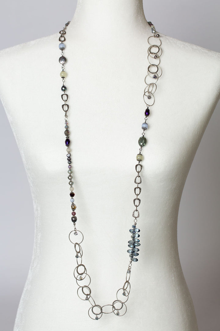 Reflections 44-46" Long Collage Layer Necklace