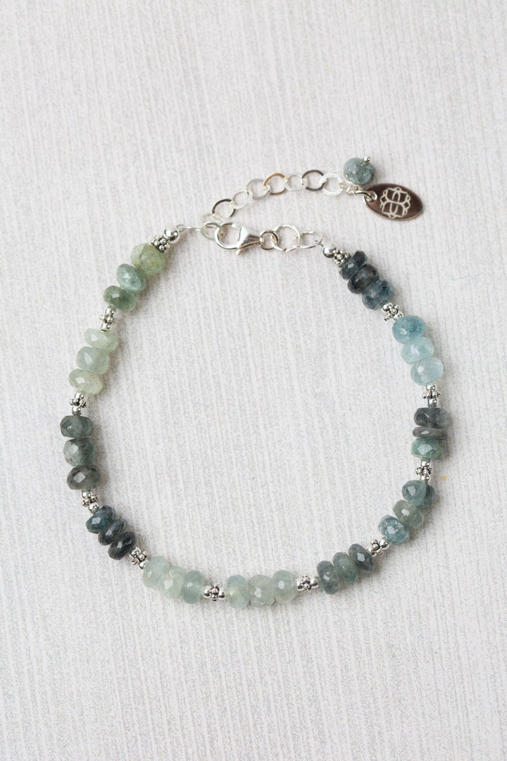 Resilience 7-8.5" Green Moss Aquamarine Simple Bracelet