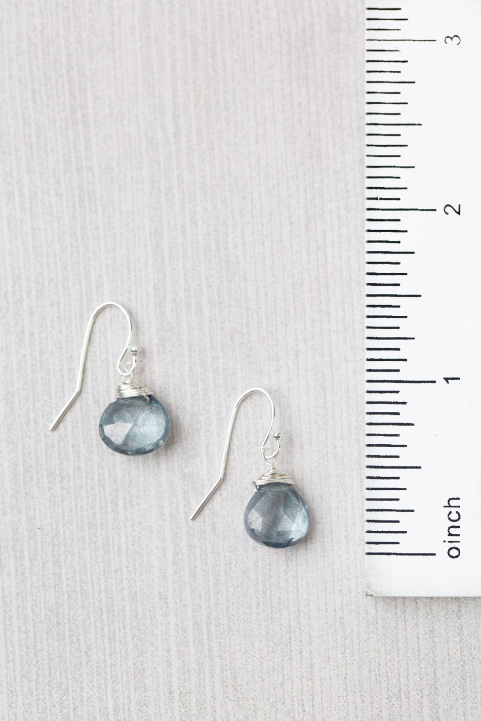 Resilience Topaz Briolette Simple Earrings