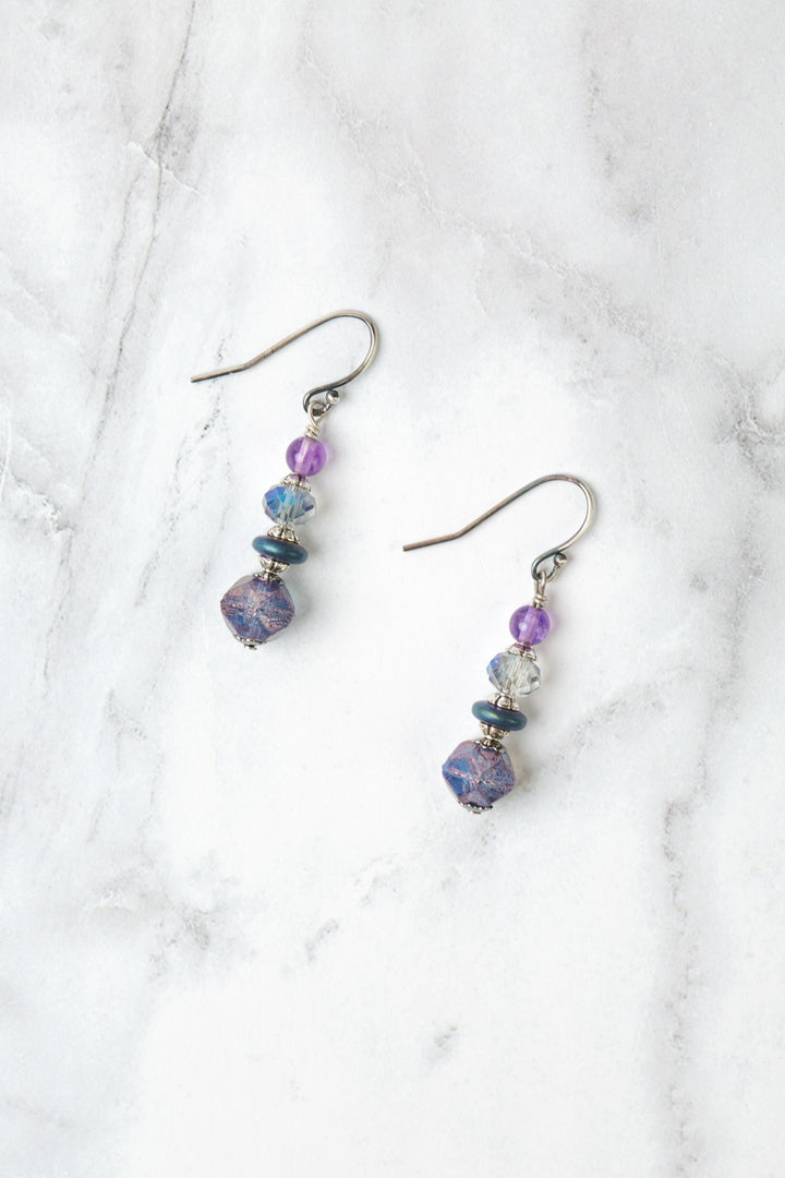 Reflections Crystal, Czech Glass Simple Earrings