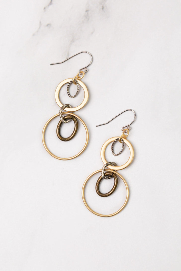 Silver & Gold Statement Earrings