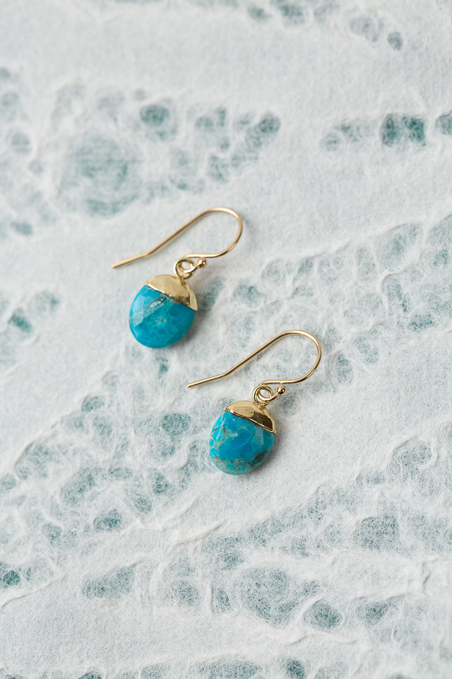 Favorites Turquoise Simple Earrings