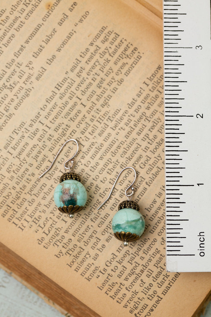 Wisdom Within Peruvian Turquoise Simple Earrings