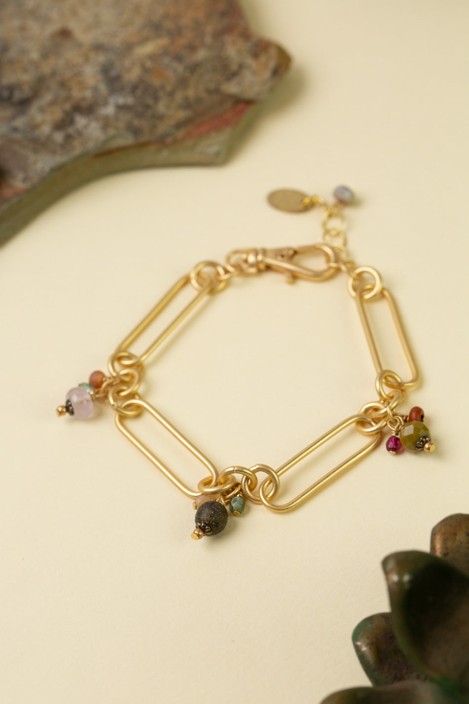 Wildflower 7.25-8.25 Czech Glass, Amethyst, Crystal Simple Bracelet