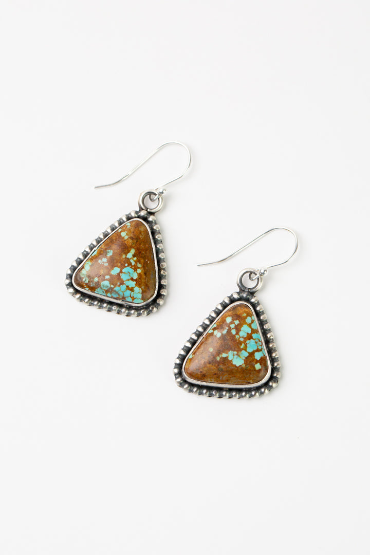 Danny Henio Boulder Turquoise Statement Earrings