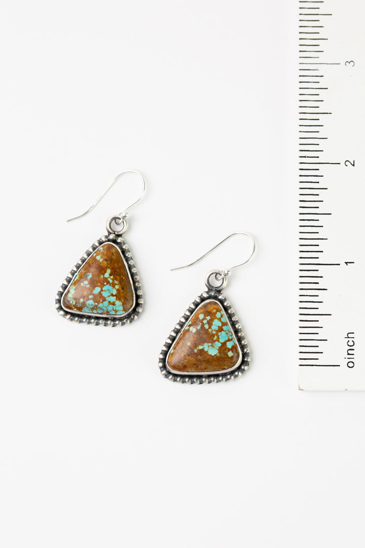 Danny Henio Boulder Turquoise Statement Earrings