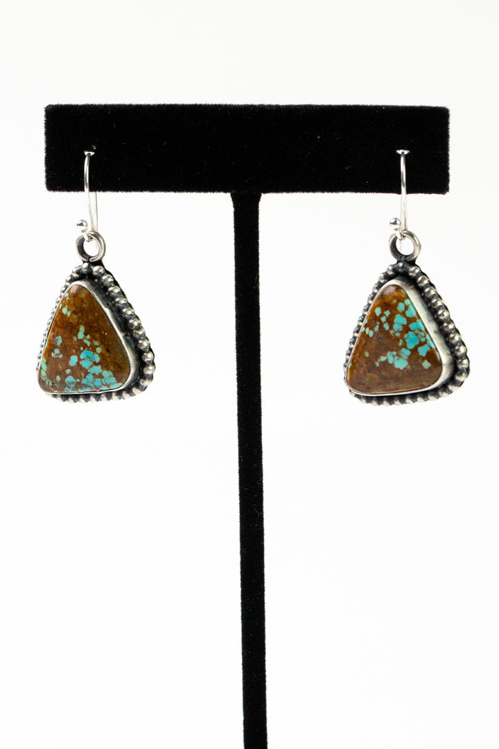 Danny Henio Boulder Turquoise Statement Earrings