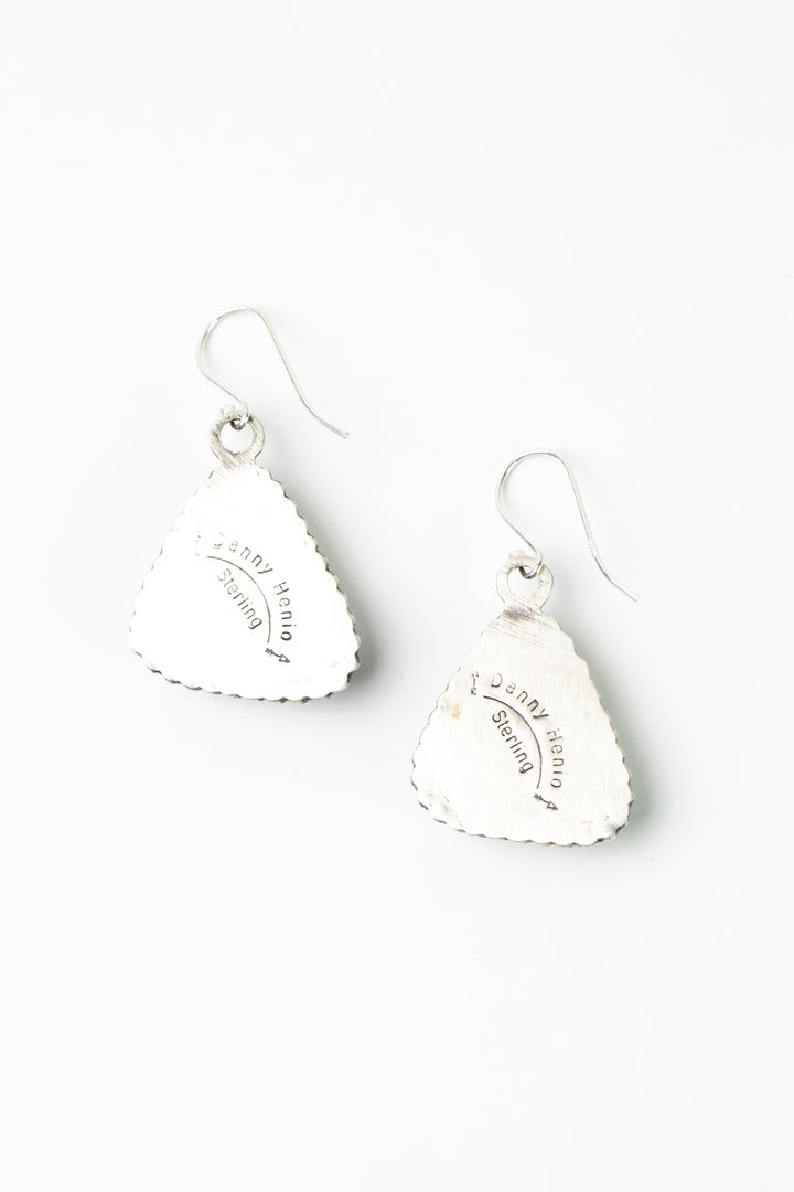 Danny Henio Boulder Turquoise Statement Earrings