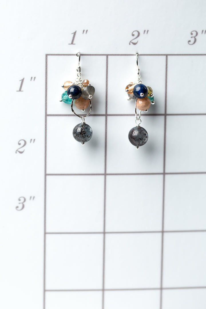 Cascades Gemstone Cluster Earrings (limited)