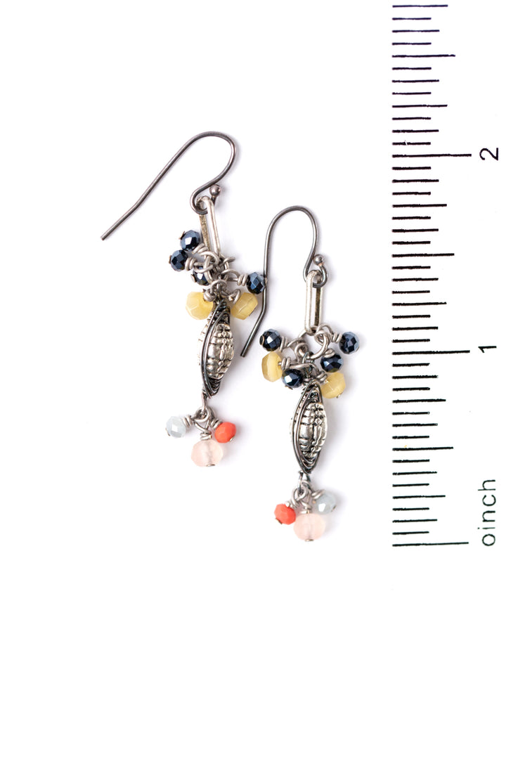 Dusk Crystal Cluster Earrings