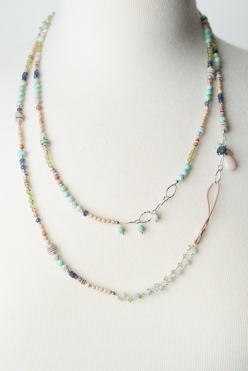 Fresh Air 50-52" Long Gemstone CollageLayer Necklace